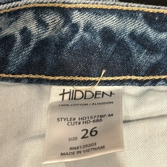 Hidden Women’s Jeans Blue and White Size 26